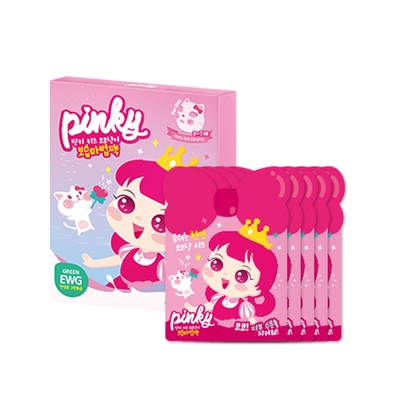 韓國pinky princess貓咪可可兒童保濕面膜 s_size(3-7y)/m_size(8~12y)/ 盒