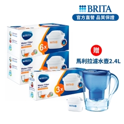 BRITA 去水垢濾芯15入贈馬利拉壺2.4L