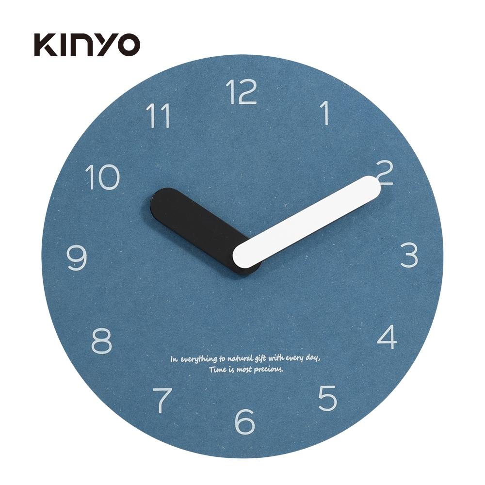 KINYO 10吋無框超薄掛鐘(藍)CL205BU