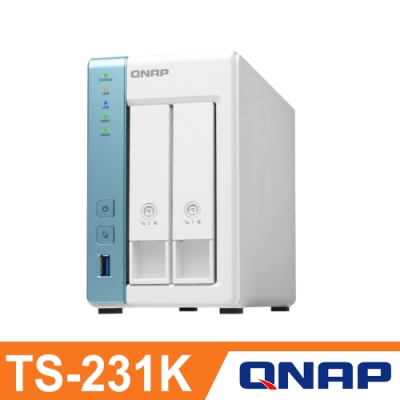 QNAP 威聯通 TS-231K 2Bay NAS 網路儲存伺服器