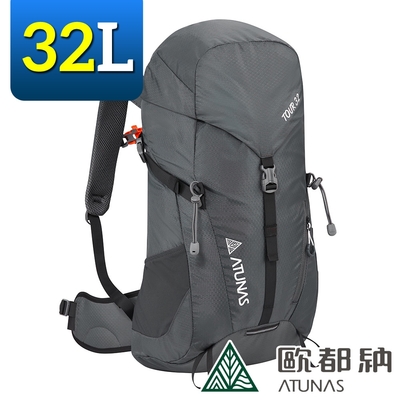 《ATUNAS 歐都納》HIKE網架式透氣背包 32L 暗灰 A1BPEE04 後背包/旅遊/登山/爬山/健行/自行車/單車