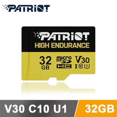 Patriot美商博帝 EP MicroSDXC V30  High Endurance 32G 記憶卡