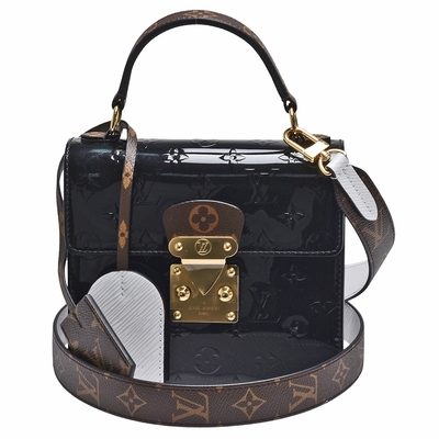 M90375 Louis Vuitton 2019 Monogram Vernis Spring Street-Black