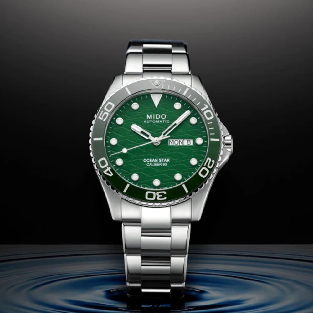 MIDO美度 官方授權經銷商M3 OCEAN STAR海洋之星陶瓷圈潛水機械腕錶 42.5mm/M0424301109100