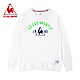 le coq sportif 法國公雞牌長袖圓領T恤 男-白 product thumbnail 1