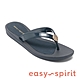 Easy Spirit-TRULY3 品牌釦低跟夾腳拖鞋-深藍色 product thumbnail 1