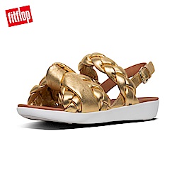 FitFlop METALLIC BACK STRAP SANDALS-黃金色