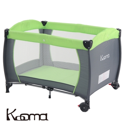 KOOMA 安全嬰兒床(具遊戲功能)(草原綠)