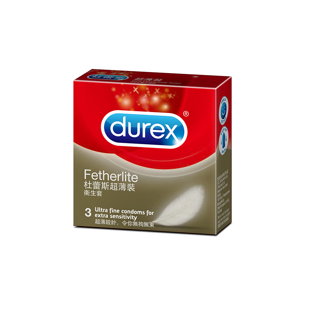 Durex 杜蕾斯-超薄裝保險套(3入)