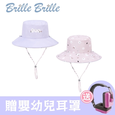 【Brille Brille】兒童雙面涼感防曬帽-雪球小精靈