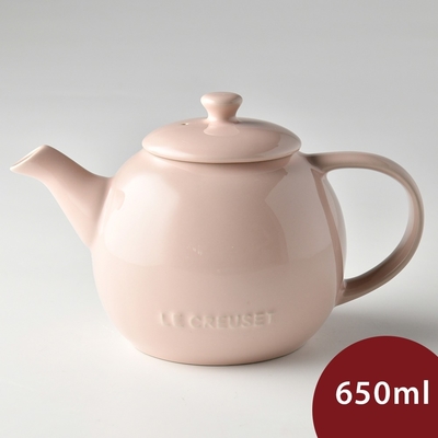 Le Creuset 花蕾系列 茶壺 650ml 花漾粉