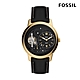 FOSSIL Neutra 菁英時尚雙機芯男錶 黑色皮革錶帶 44MM ME1174 product thumbnail 1