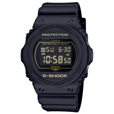 CASIO卡西歐G-SHOCK系列 經典手錶(DW-5700BBM-1)-黑/42.8mm