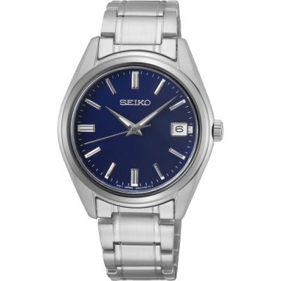 SEIKO 精工CS經典石英女錶-藍36mm(SUR317P1/6N42-00L0B) SK014