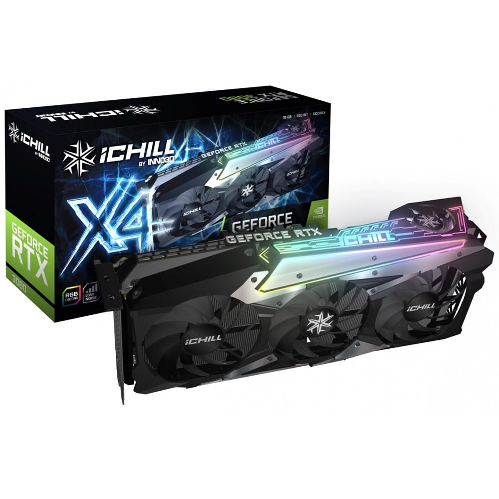 INNO3D 映眾GeForce RTX 3080 10GB GDDR6X iChill X4 LHR 顯示卡| RTX