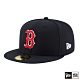 NEW ERA 59FIFTY 5950 MLB 球員帽 紅襪 _客場 海軍藍 棒球帽 product thumbnail 2