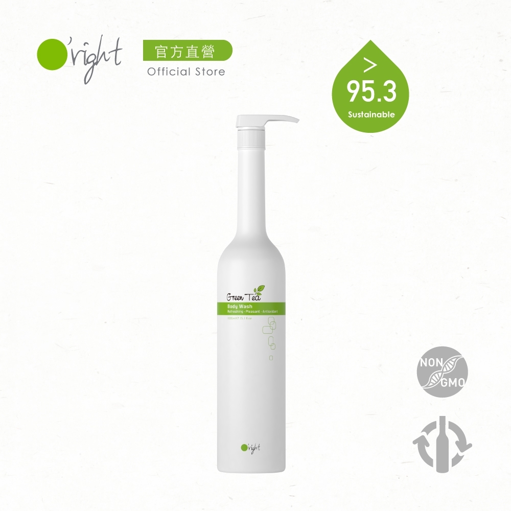 O’right 歐萊德 綠茶沐浴乳1000ml