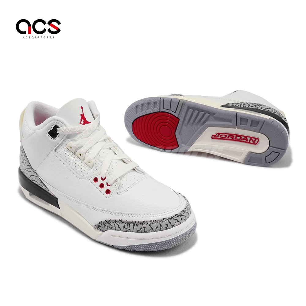 Nike Air Jordan 3 Retro White Cement OG 白水泥女鞋大童鞋AJ3 DM0967