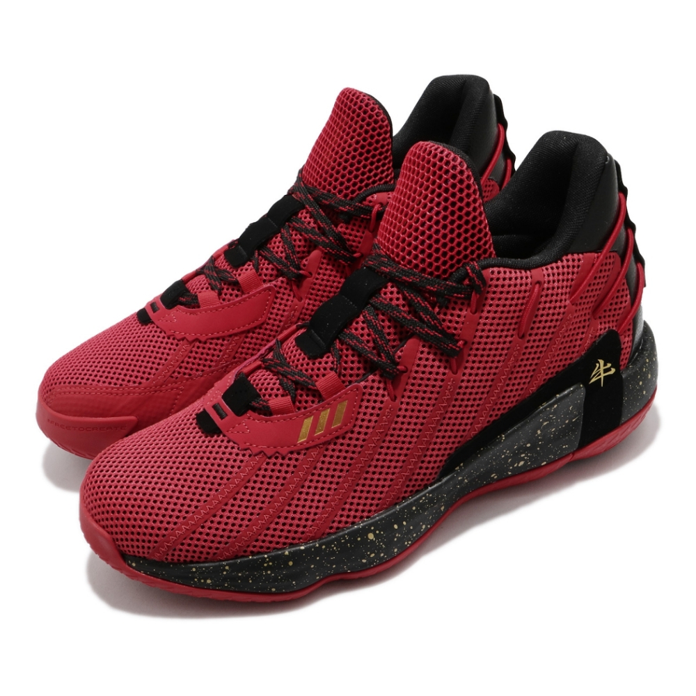 adidas 籃球鞋 Dame 7 GCA 新年 男鞋 愛迪達 牛年 Lillard 里拉德 紅 黑 FY3442