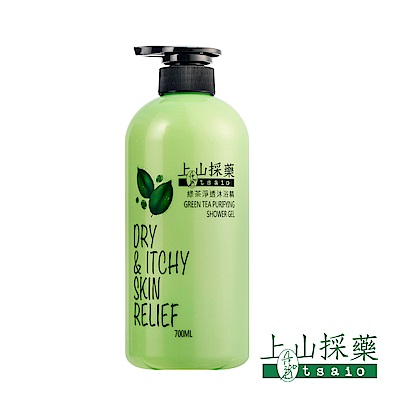 tsaio 上山採藥 綠茶淨透沐浴精 700ml (多重胺基酸 清爽舒適)