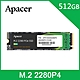 Apacer宇瞻 AS2280P4 512GB M.2 PCIe SSD product thumbnail 1