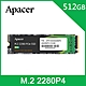 Apacer AS2280P4 512GB M.2 PCIe Gen3x4 SSD固態硬碟 product thumbnail 1