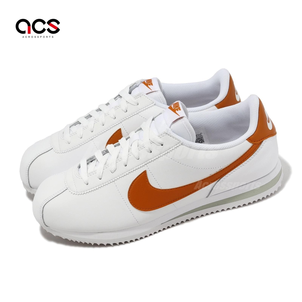 Nike 阿甘鞋 Cortez 男鞋 女鞋 白 橘 皮革 復古 休閒鞋 DM4044-102