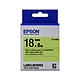 EPSON LK-5GBJ 消光霧面淺綠底黑字 標籤帶 18mm product thumbnail 1