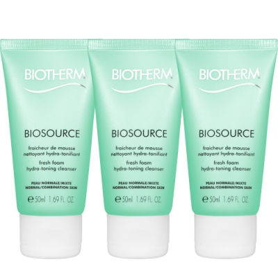 BIOTHERM 碧兒泉 活泉平衡潔顏膠(50ml)*3