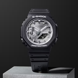 CASIO 卡西歐 G-SHOCK 2100八角金屬光手錶 新春送禮 GA-2100GB-1A