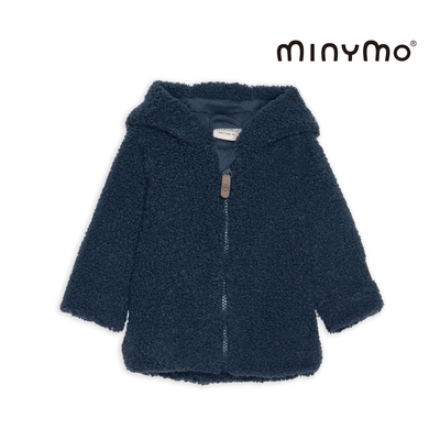 Brands4Kids 絨絨擁抱-刷毛連帽拉鍊外套-藍_by Minymo