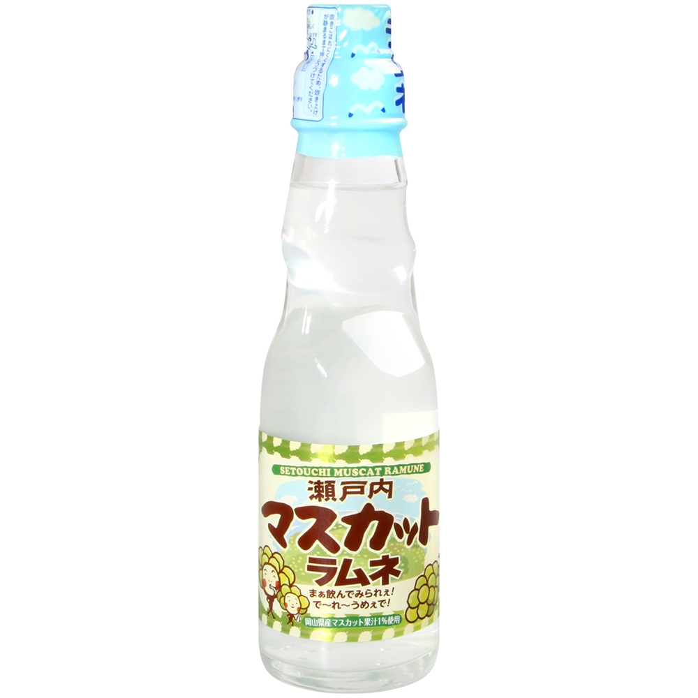 齋藤飲料 瀨戶內彈珠汽水-青葡萄風味(200ml)