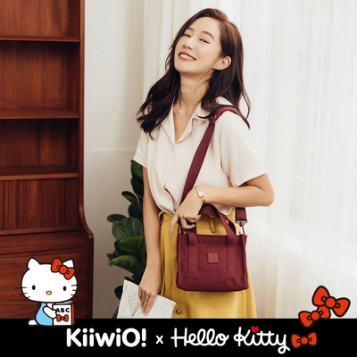 Hello Kitty x Kiiwi O! 聯名款．純色防潑尼龍兩用迷你托特 YOKO (多色選)