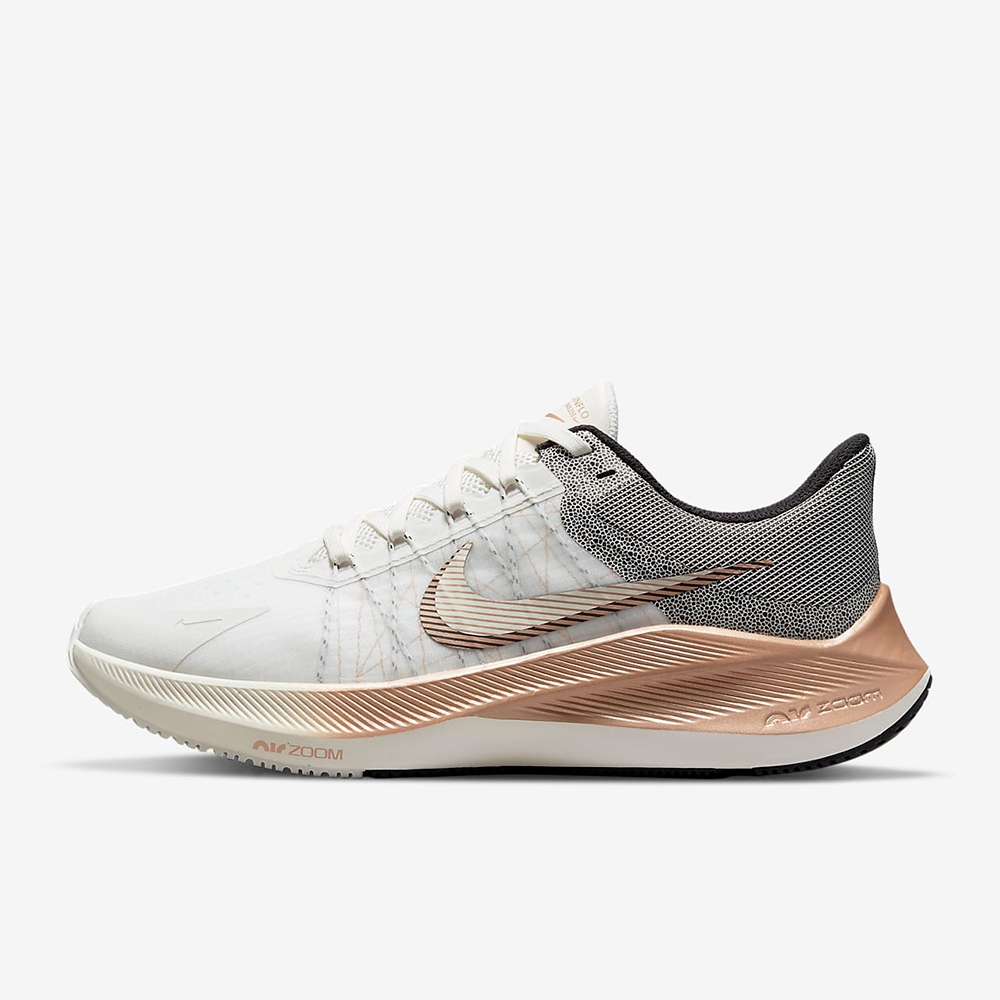 Nike NIKE ZOOM WINFLO 8 PRM 女慢跑鞋-灰金-DA3056101