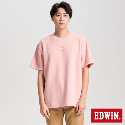 EDWIN 涼感吸濕排汗短袖T恤-男-粉紅色