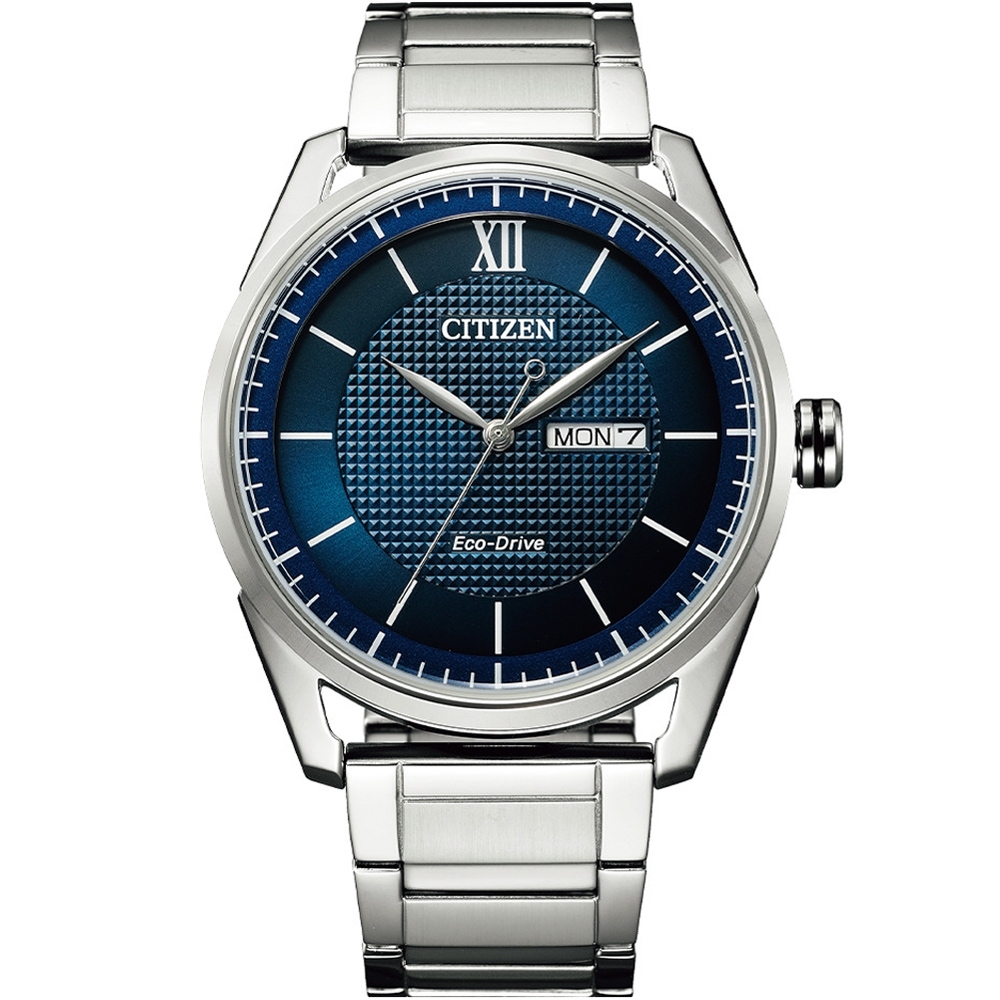 CITIZEN星辰 GENT'S 經典格紋紳士腕錶 AW0081-89L-42mm
