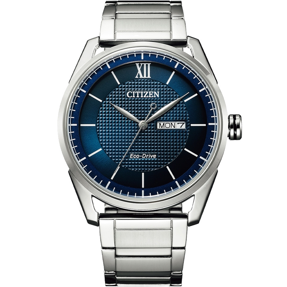 CITIZEN 星辰 GENT'S 經典格紋紳士腕錶(AW0081-89L)42mm