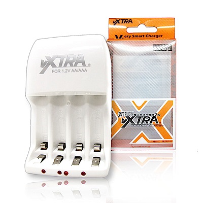 VXTRA 飛創 新經濟型2A大電流急速智能充電器(3號4號都可充)