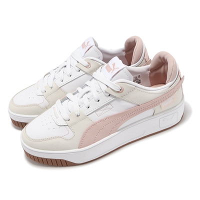 Puma 休閒鞋 Carina Street VTG 女鞋 白 粉 皮革 厚底 增高 運動鞋 39233805