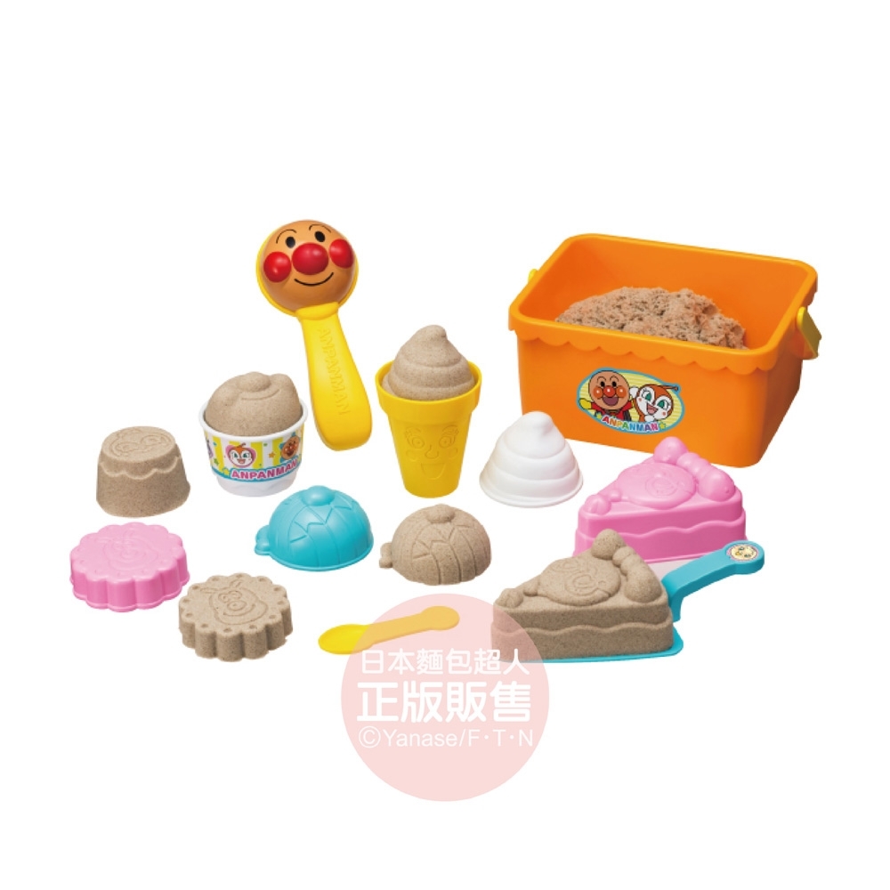 ANPANMAN 麵包超人-一起來玩沙！麵包超人沙堆甜點玩具組(3Y+)