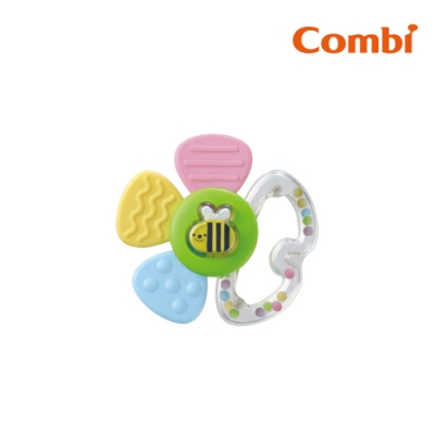 【Combi】蜜蜂花瓣固齒玩具