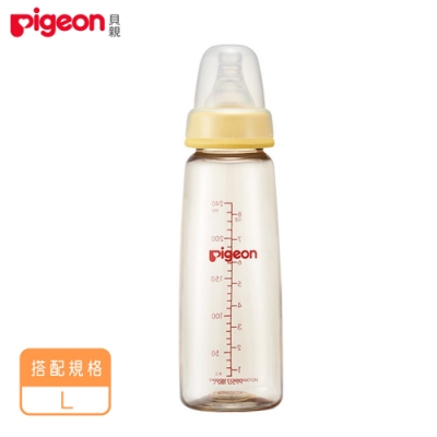 日本《Pigeon 貝親》一般口徑母乳實感PPSU奶瓶-L(240ML)