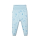 【麗嬰房】Cloudy雲柔系列 嬰兒印花棉質護肚褲-藍色 (73cm~86cm) product thumbnail 1