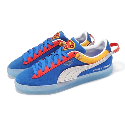 Puma 休閒鞋 Suede x Superman 85th Anni 男鞋 藍 紅 聯名 超人85週年 麂皮 39621001