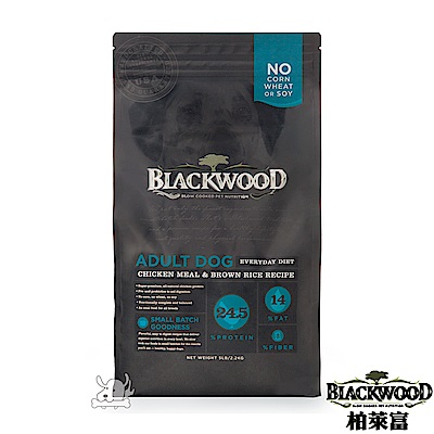 BlackWood 柏萊富 特調成犬活力(雞肉+米)5磅