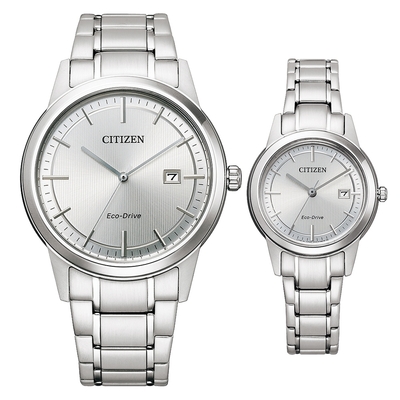 CITIZEN 星辰 光動能情侶手錶 對錶 母親節送禮 送禮首選 AW1231-66A+FE1081-67A