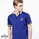 oillio歐洲貴族 男裝 短袖修身POLO衫 超柔抗皺透氣 亮眼穿著 藍色 法國品牌 product thumbnail 1
