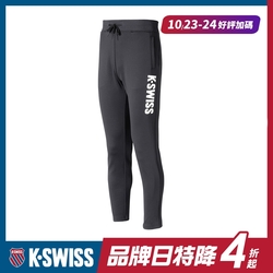 K-SWISS KS Logo Flat Pants運動長褲-女-黑