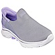 Skechers Go Walk 7 Mia [125231GYLV] 女 健走鞋 運動 休閒 步行 瞬穿舒適科技 灰紫 product thumbnail 1