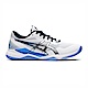 Asics GEL-Tactic [1072A070-102] 男女 排球鞋 運動 比賽 訓練 穩定 支撐 緩衝 白 藍 product thumbnail 1